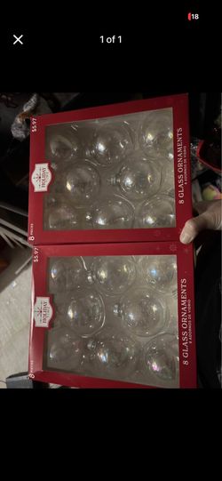 Clear Christmas Ornaments 