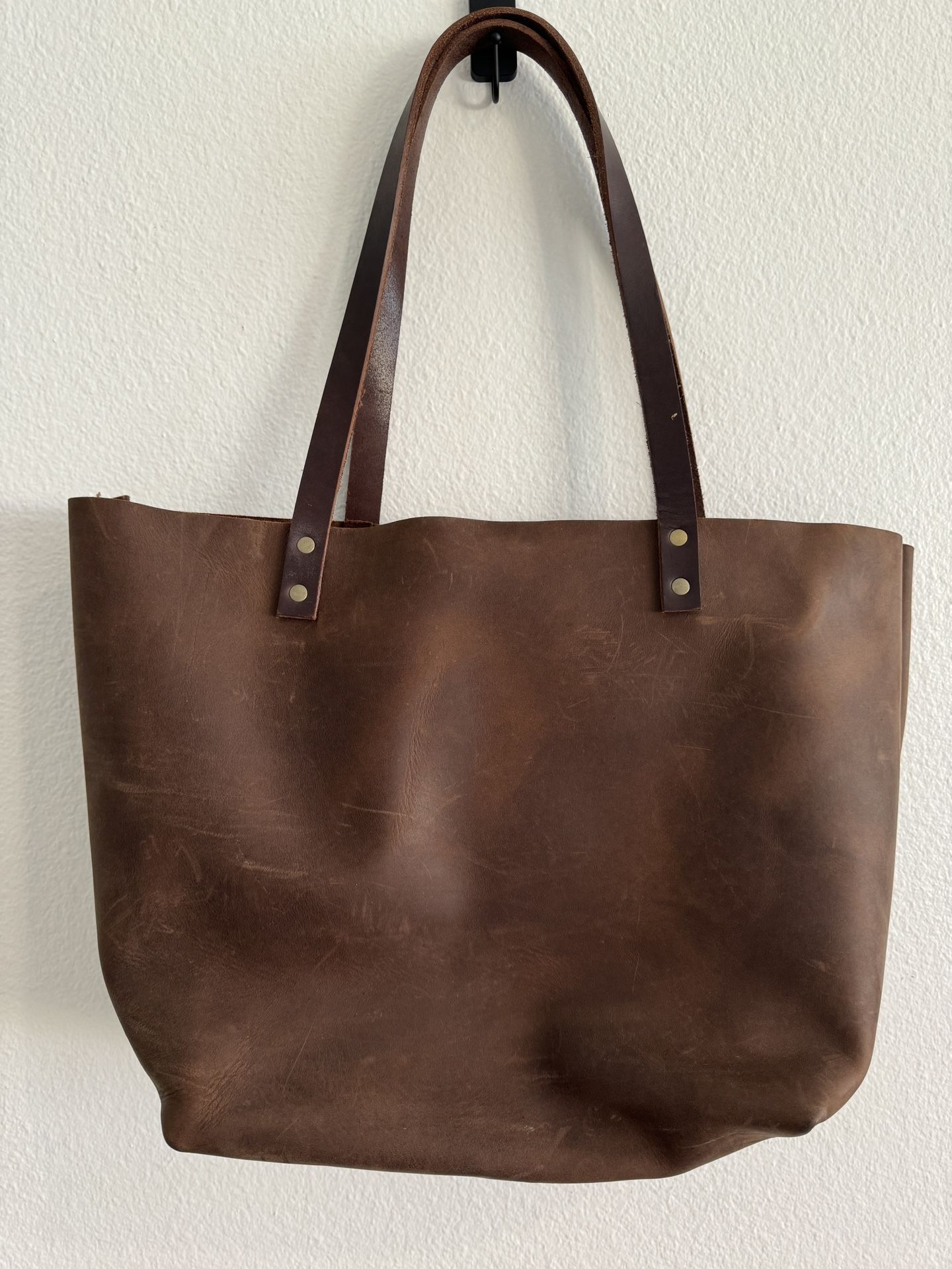 Cognac Portland Leather Goods Tote 