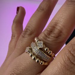 ANILLO TRIPLE/   4.1grs/  ORO 10K