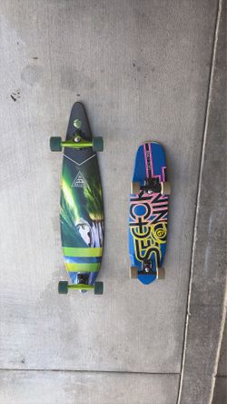 Two Green and Blue Sector 9 Long Boards (cash only)