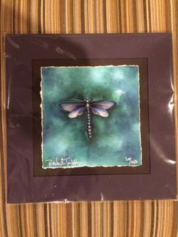 Rachel Tribbel Ocean dragonfly giclee signed print