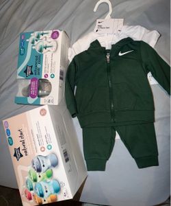 Baby bottles and Nike set