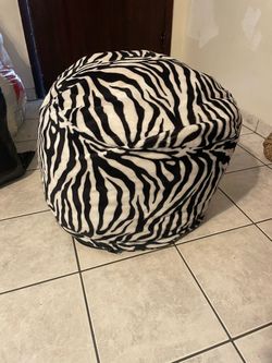 Zebra Print Bean Bag Chair