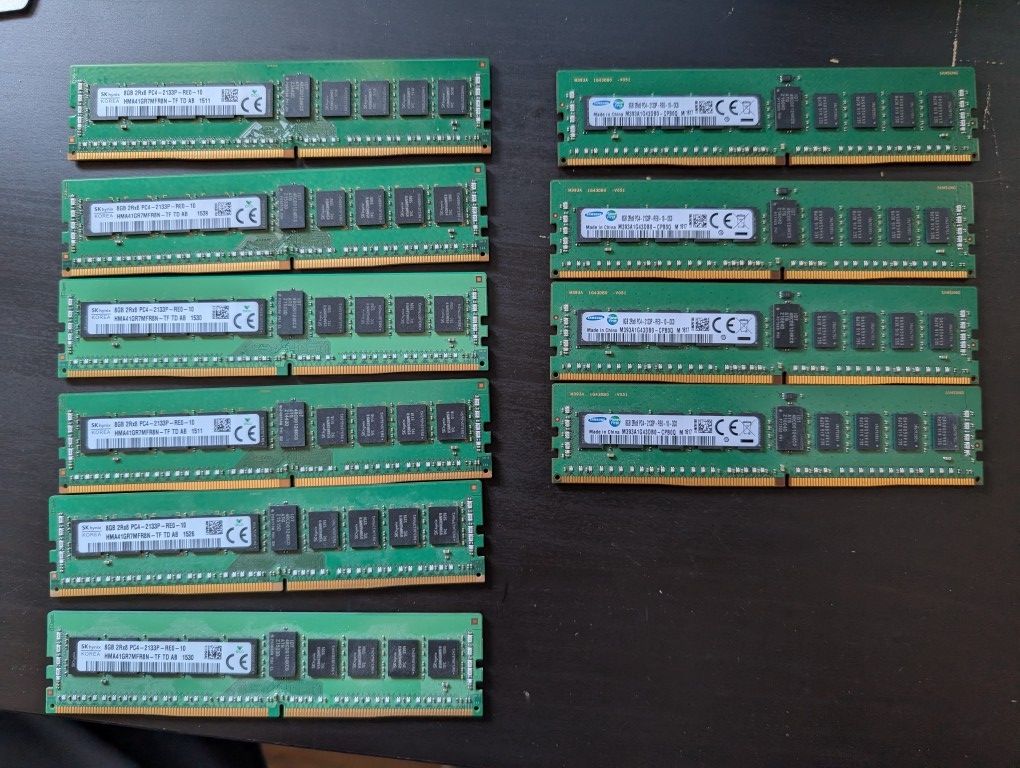 10 Pieces of ECC Ddr4 8gb Ram
