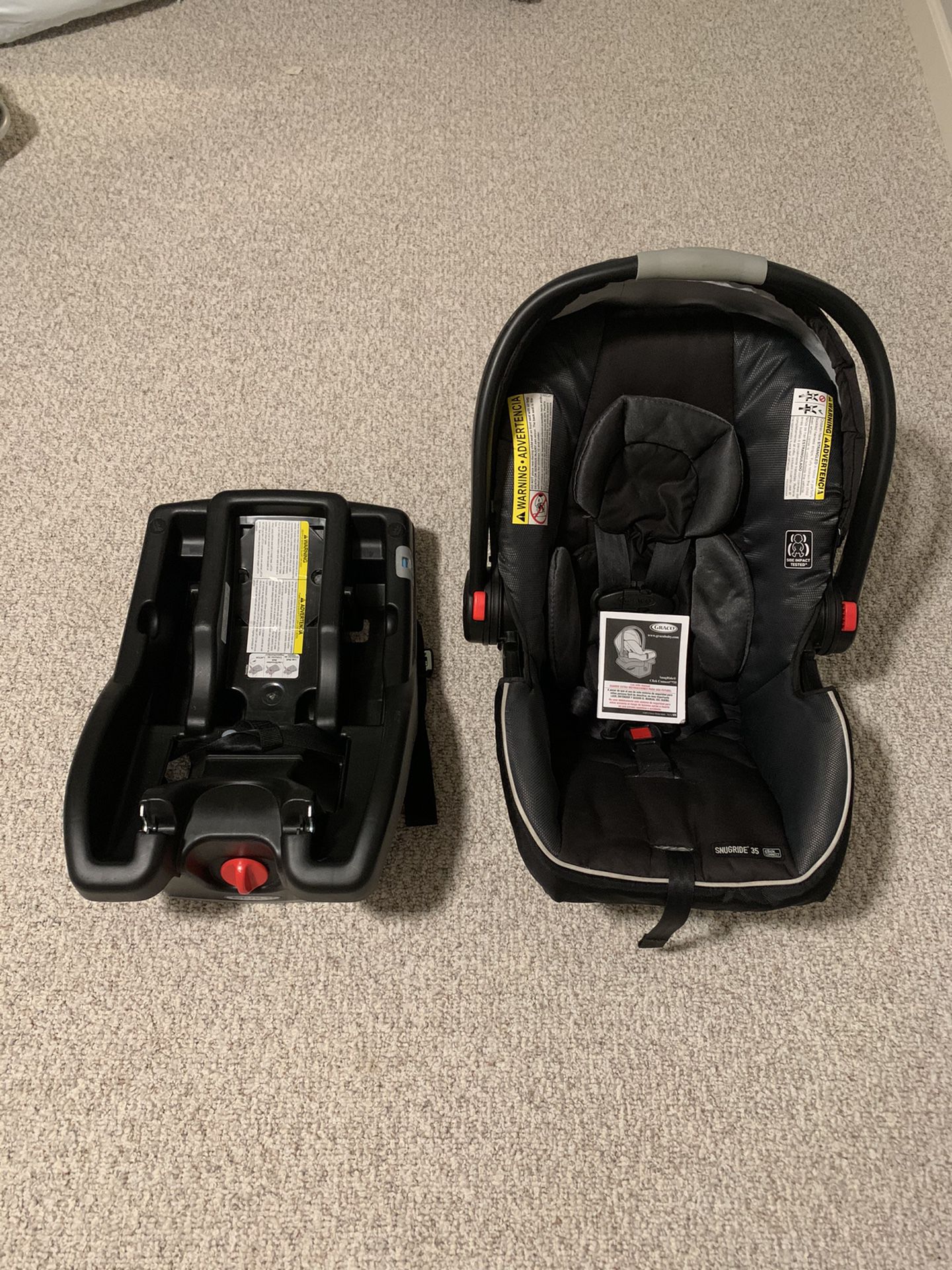 FREE Car seat - Greco SnugRide 35 (infant). Must go but we don’t want to waste it - ready for use!