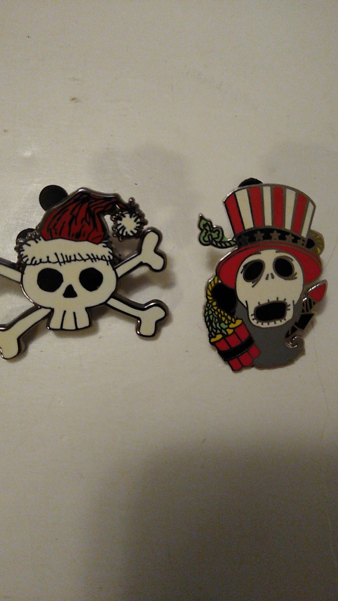Disney Nightmare before Christmas 2008 and skeleton pins