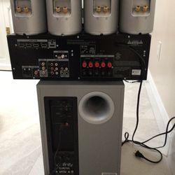 5Speaker Infinity With Bass/ Sony Amplifier In good working order.