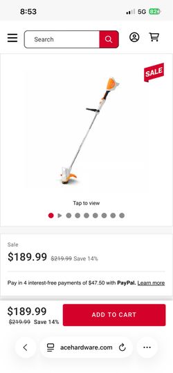 Electric Stihl trimmer. Works great 👍