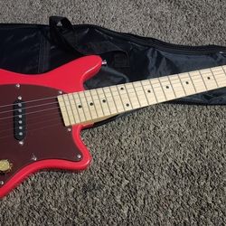 Mini Electric Guitar, Red, Used Only Once