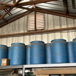 Plastic 55 Gal Drums