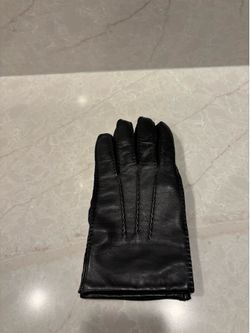 Leather Cashmere Lined Men’s  Large Gloves