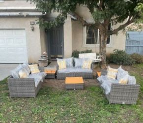 Deep seating cushions patio furniture set fully assembled inside the box 🆕