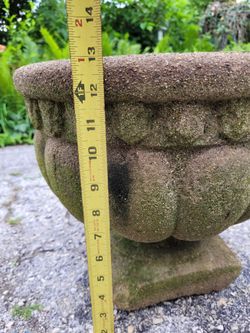 Vintage concrete planter