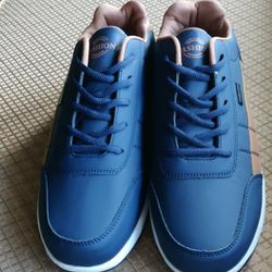 Men's New Fashion Blue Waterproof Sneakers Size 47
All Man Made Material 