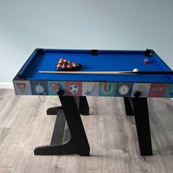Combo Game Table for Kids, 4 in 1 Pool, Foosball, Hockey and Ping Pong