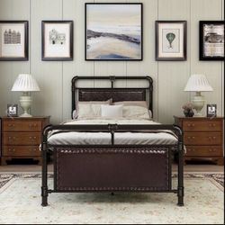 WASIOTE Metal Platform Bed Frame Twin-size