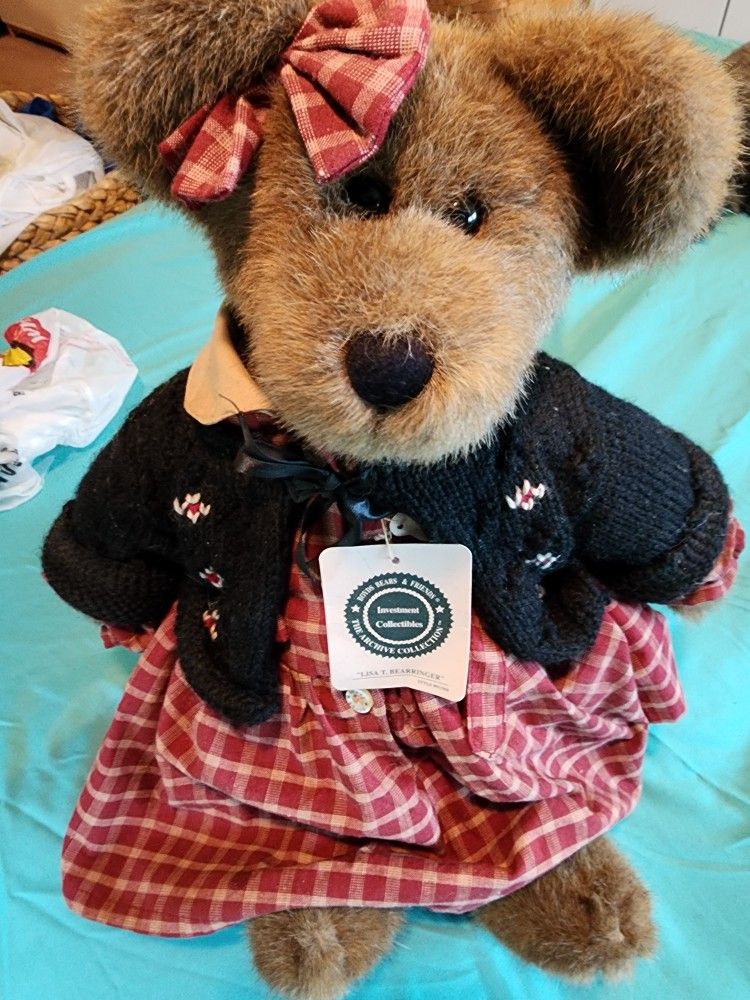 Boyds Bears Plush 16" Lisa T Bearringer Archive Collection Retired w/Tags EUC

