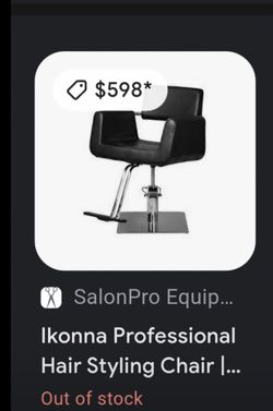 Professional /Stylist Black Hydraulic chair