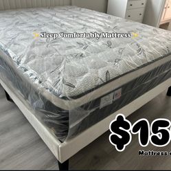 ✨Sleep Comfortably Mattress✨ Mattress pillow top 🟢Queen $150 🟡Full $130 🟠Twin $120 🔴King $260 🔵Cal king $260 ☑️Delivery available $30🚚