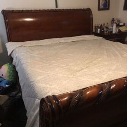 Queen Bed Frame And Bedroom Set 