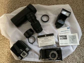 Antique Cameras And Nikon FE2 Accessories