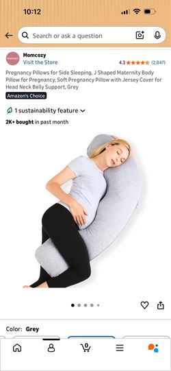 Mom Cozy J Shaped Maternity Pillow