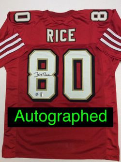 Jerry Rice SIGNED 49ers Jersey