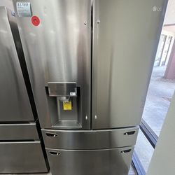 $1799 LG 4 Door French Door Refrigerator, Open Box, One Yr Warranty Included