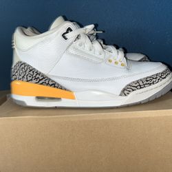 Air Jordan Retro 3 Low “Laser Orange” Sz 10w 