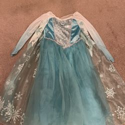 Elsa Disney Store Dress Size 7/8