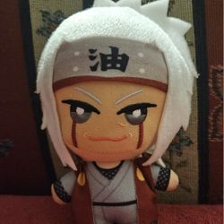 NARUTO SHIPPUDEN BANDAI TOMONUI SERIES  STUFFED PLUSH DOLL TOY 6" BACKPACK/BAG CLIP PRE-OWNED 