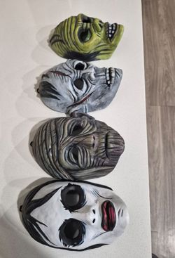 Halloween prop masks, horror monster collectible art