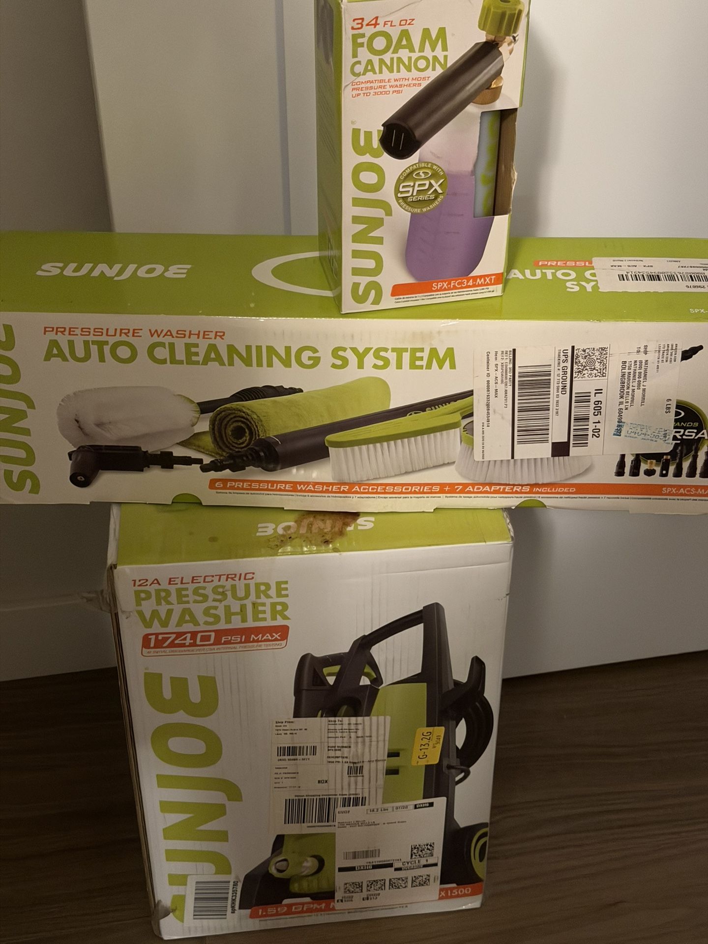 Sun Joe 12A Electric Pressure Washer 1740 PSI Max