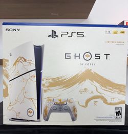 Sony - PlayStation 5 Slim Console Disc Edition - Ghost of Yōtei Gold Limited Edition Bundle (Brand New)