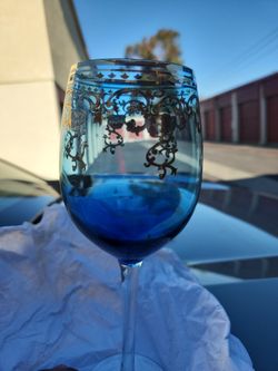 Vintage Murano Crystal Teal