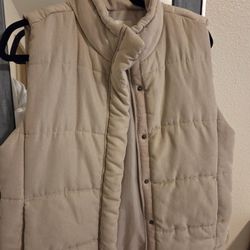 Womans Tan Vest Large