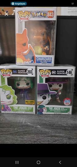 Funko Pop Lot of 3 – Charizard & Joker