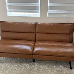 Leather Futon Sofa 