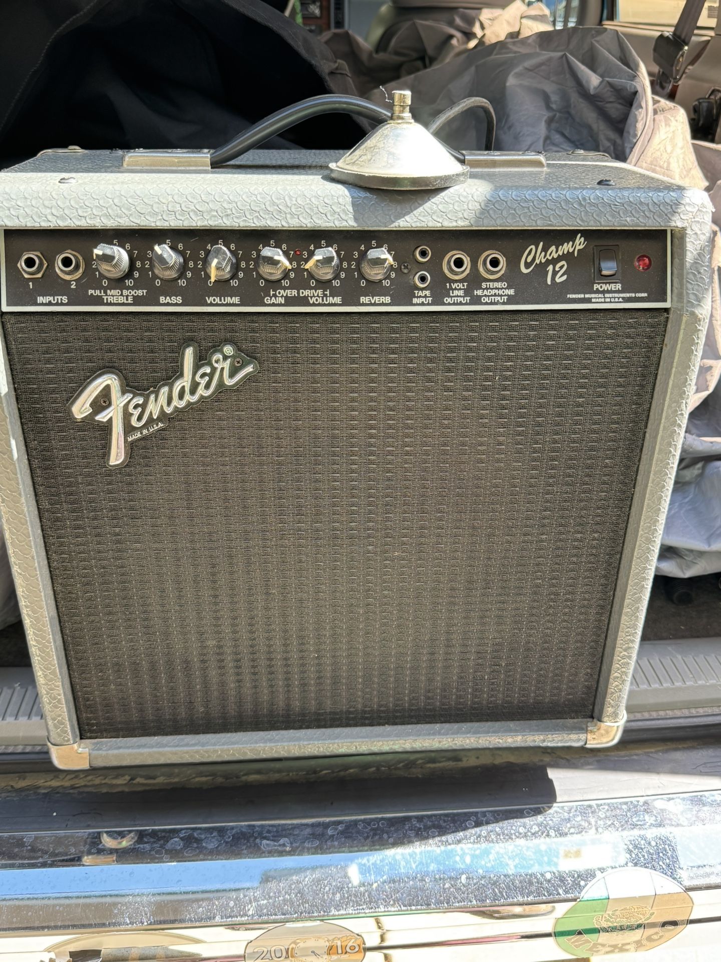 Vintage 1986 Fender USA Champ 12 Tube Guitar Amp Snakeskin SMOKIN’!