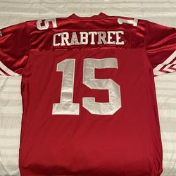 SAN FRANCISCO 49ERS Jersey Adult Small Red MICHAEL CRABTREE #15 REEBOK NFL