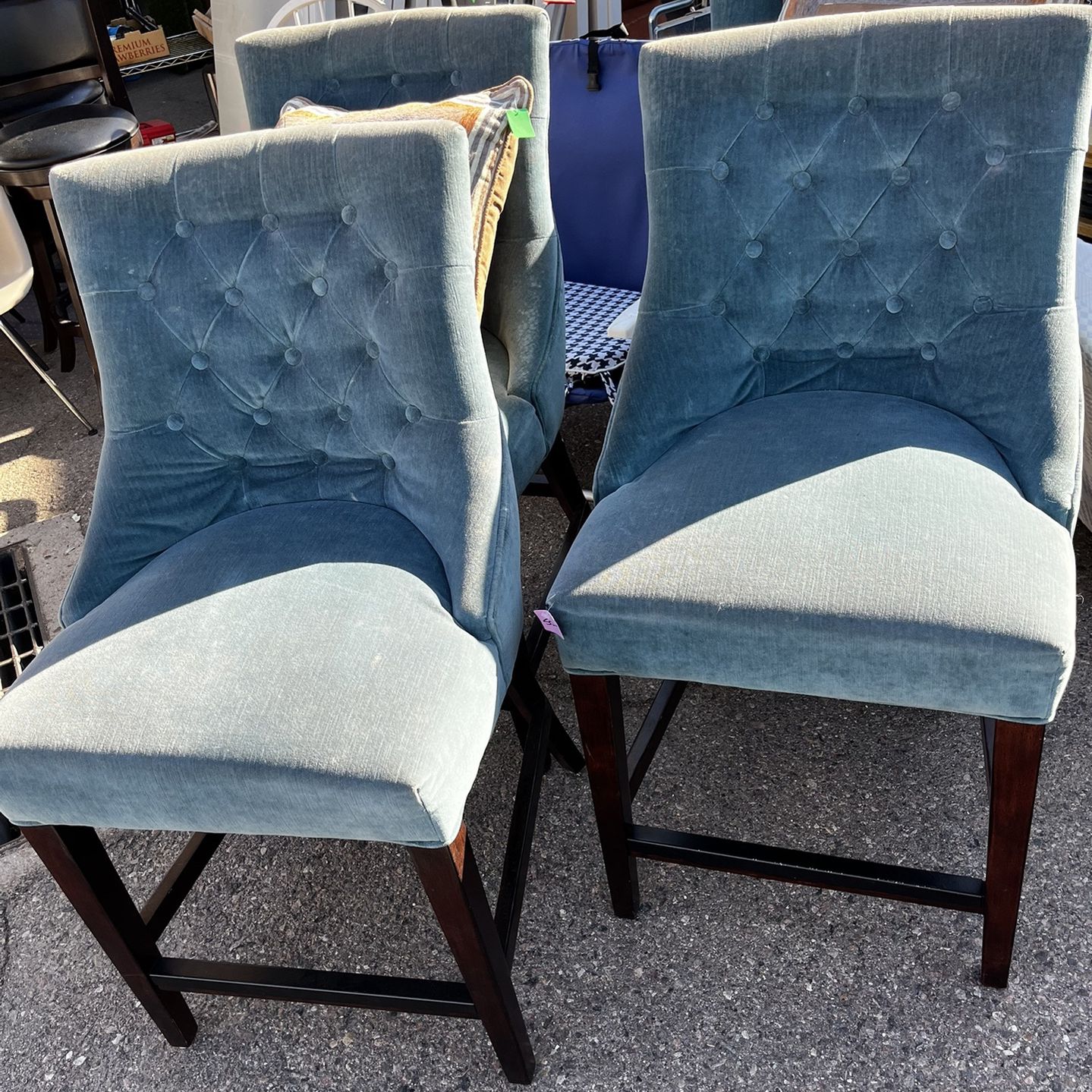 (4) Vintage Upholstered Chairs