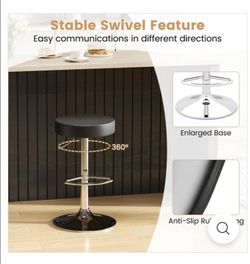 Bar Stools with Swivel Padded Seat