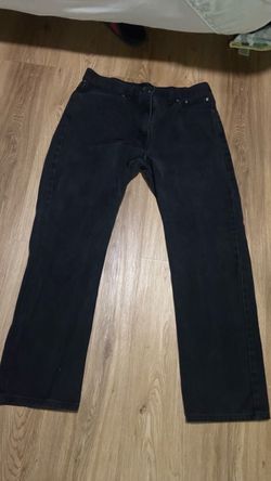 Black regular jeans