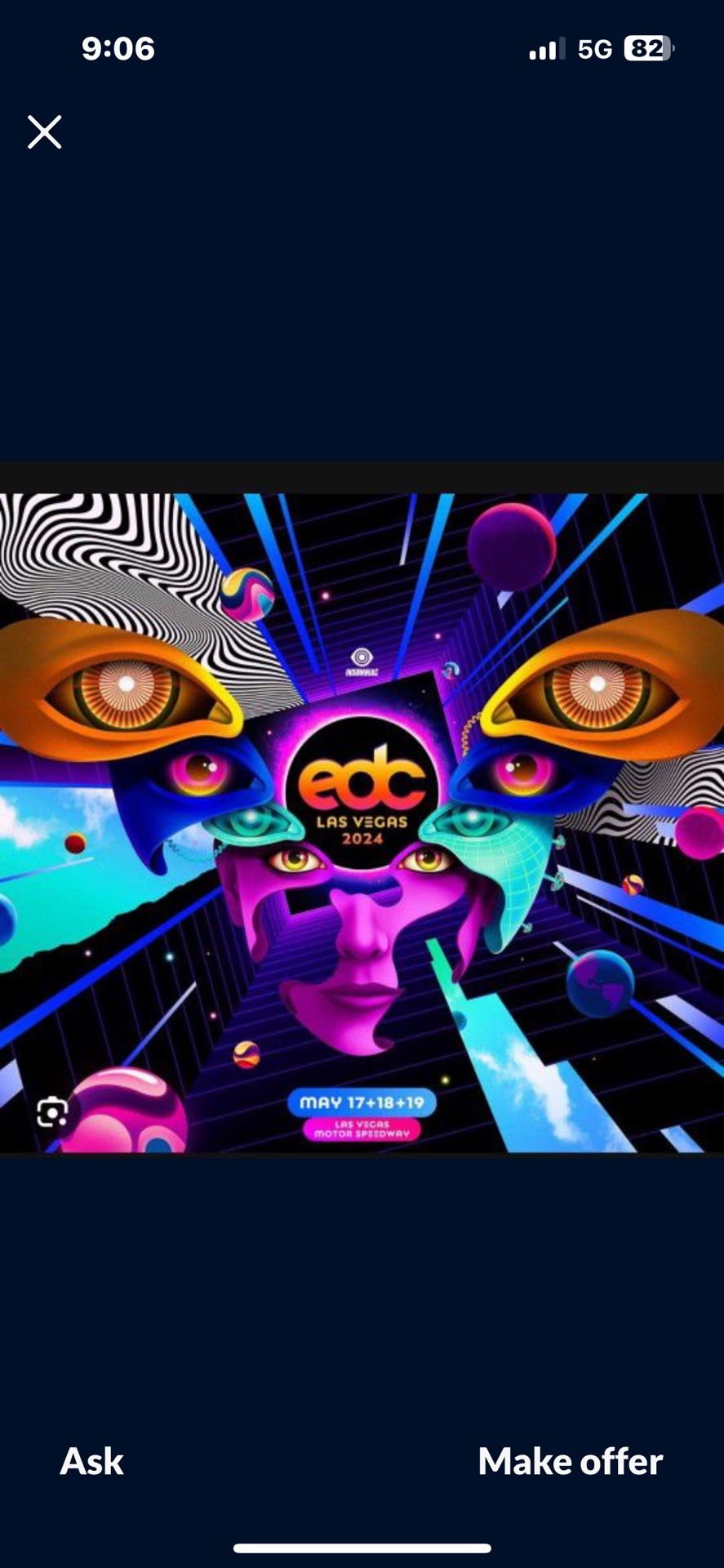 EDC 3 DAY ticket GA
