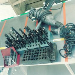 200+ Metal Machinist Drill Bits & Giant 3/4" Skill Drill