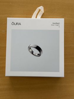 Oura Ring 5 Size 9 Silver Like New