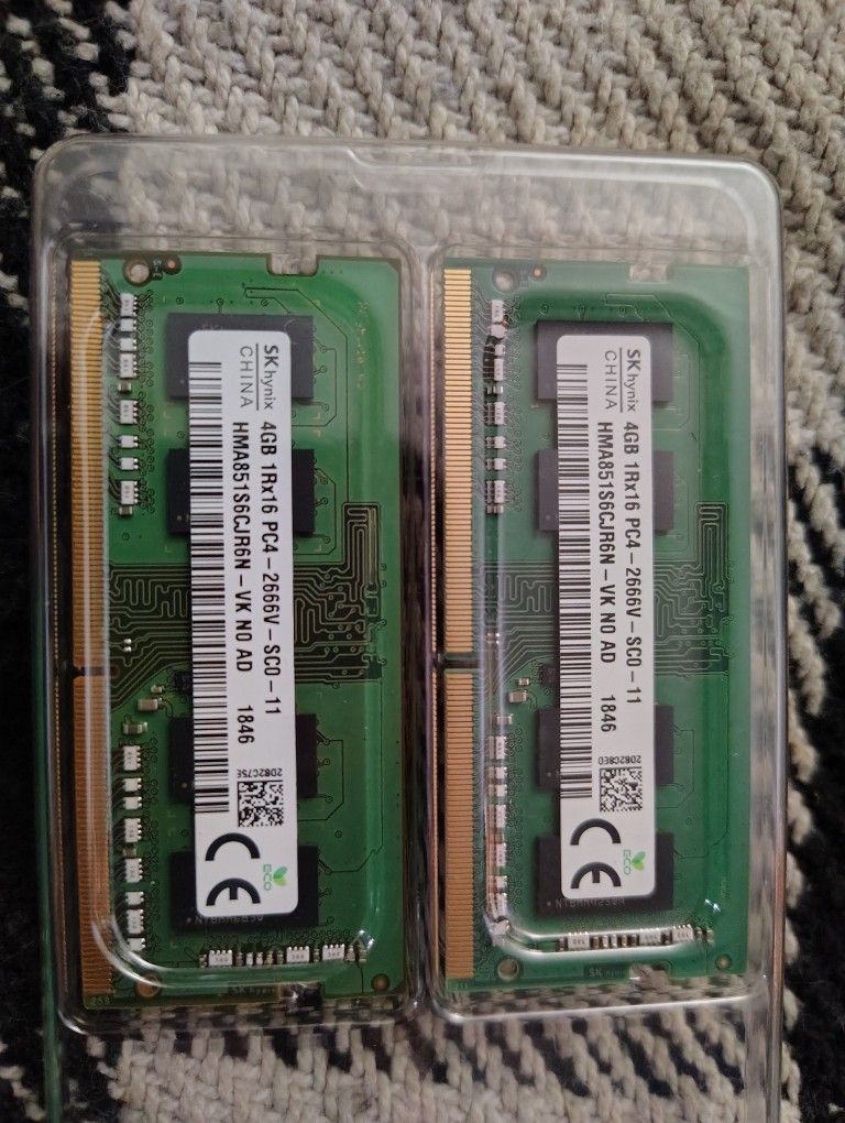 8gb Ddr4 2666mhz Laptop Ram Memory Sodimm 2x4gb Sk Hynix