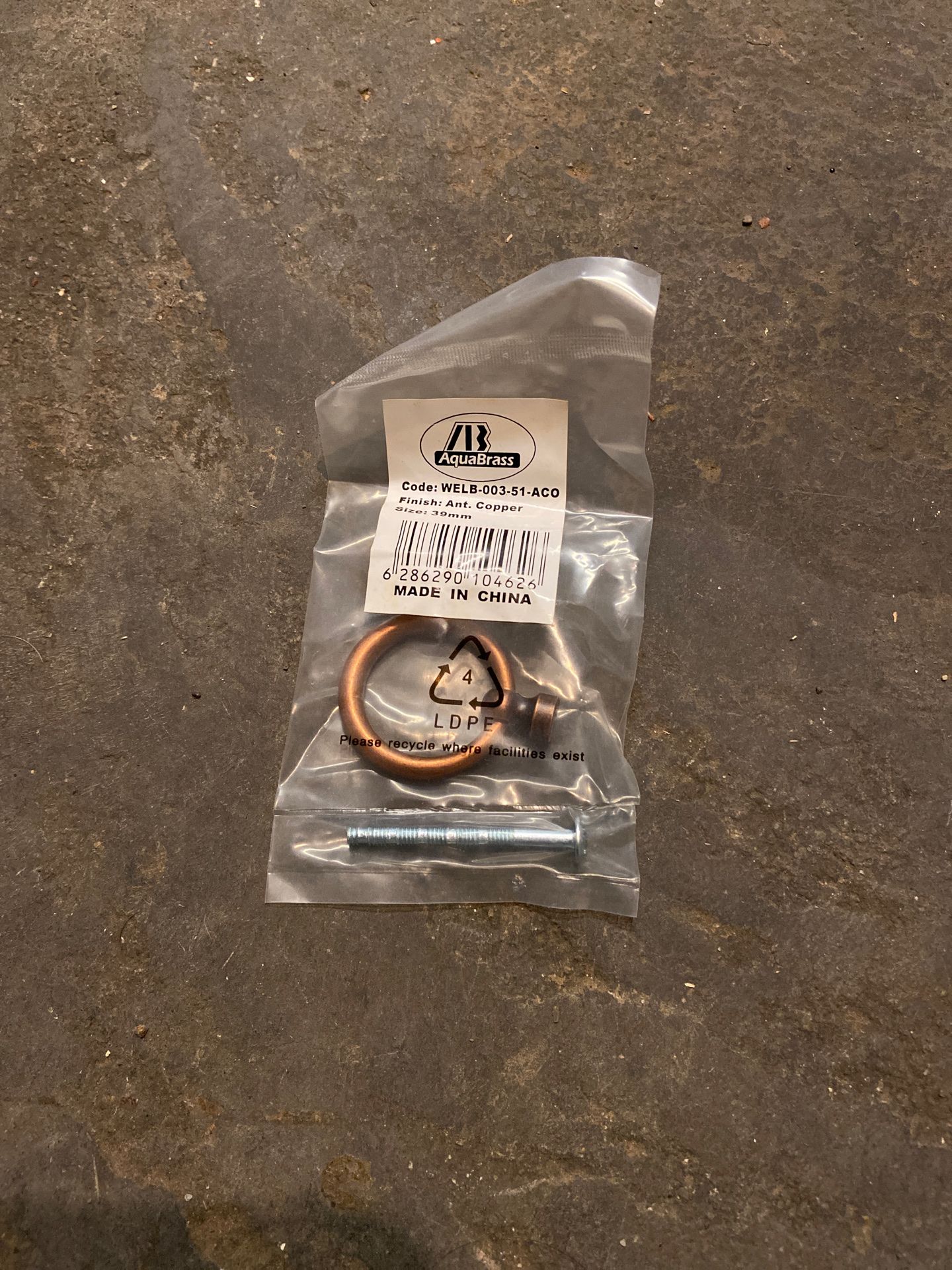 Copper knobs for kitchen or bathrooms -27pcs