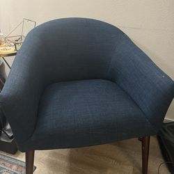 Blue upholstered Accent Chair