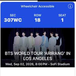 BTS ARIRANG SOFI LA CONCERT